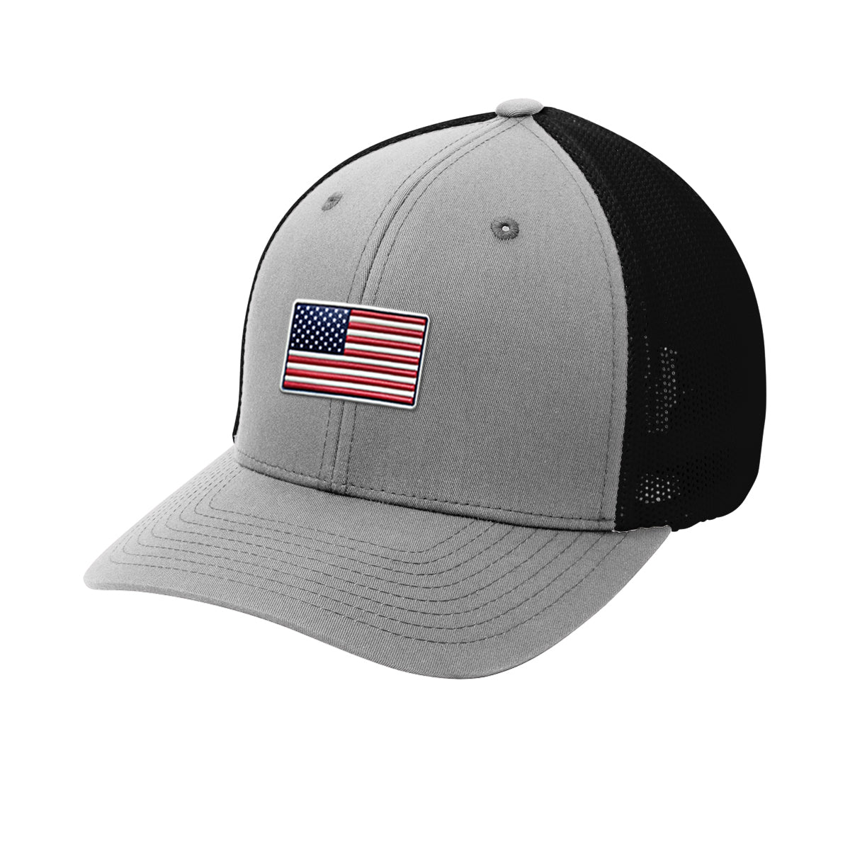 FlexFit American Flag Flex Patch Structured Trucker