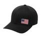 Offset American Flag Flex Patch Flexfit Structured Hat