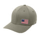 Offset American Flag Flex Patch Flexfit Structured Hat