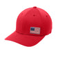 Offset American Flag Flex Patch Flexfit Structured Hat