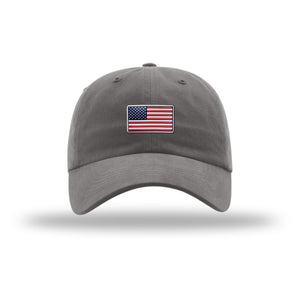 American Flag Flex Patch Unstructured Dad Hat