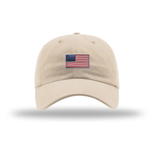 American Flag Flex Patch Unstructured Dad Hat