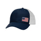 Offset American Flag Flex Patch Structured Trucker Hat