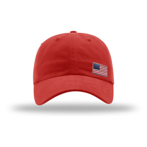 Offset American Flag Flex Patch Unstructured Dad Hat