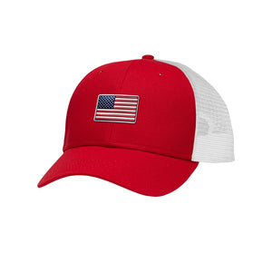 American Flag Flex Patch Structured Trucker Hat