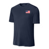 American Flag Performance T-Shirt - NAVY