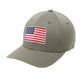 American Flag PVC Patch Flexfit Structured Hat