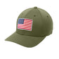 American Flag PVC Patch Flexfit Structured Hat