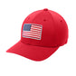 American Flag PVC Patch Flexfit Structured Hat