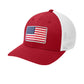 American Flag PVC Patch Flexfit Structured Trucker