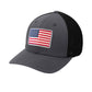 American Flag PVC Patch Flexfit Structured Trucker