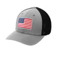 American Flag PVC Patch Flexfit Structured Trucker