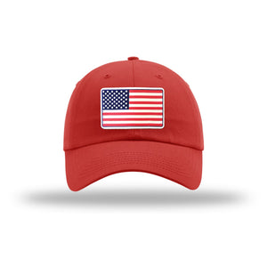 American Flag PVC Patch Structured Hat