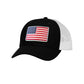 American Flag PVC Patch Structured Trucker Hat