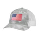 American Flag PVC Patch Structured Trucker Hat