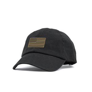 American Flag Unstructured Hat- Sand