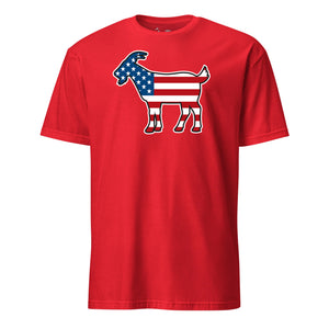 American G.O.A.T. T-Shirt in Red - patriotic USMC tee