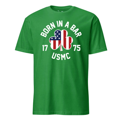 American Shamrock Born in a Bar T-Shirt