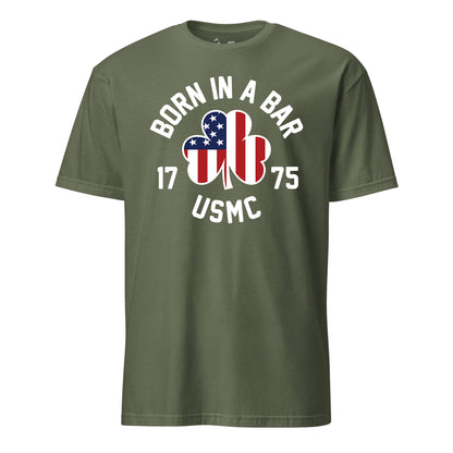 American Shamrock Born in a Bar T-Shirt