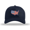 America Outline Structured Hat - NAVY