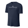 Be Polite & Have a Plan Mattis Quote Performance T-Shirt - NAVY