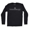 Longsleeve Be Polite and Have a Plan Mattis Quote T-Shirt - BLACK