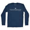 Longsleeve Be Polite and Have a Plan Mattis Quote T-Shirt - NAVY