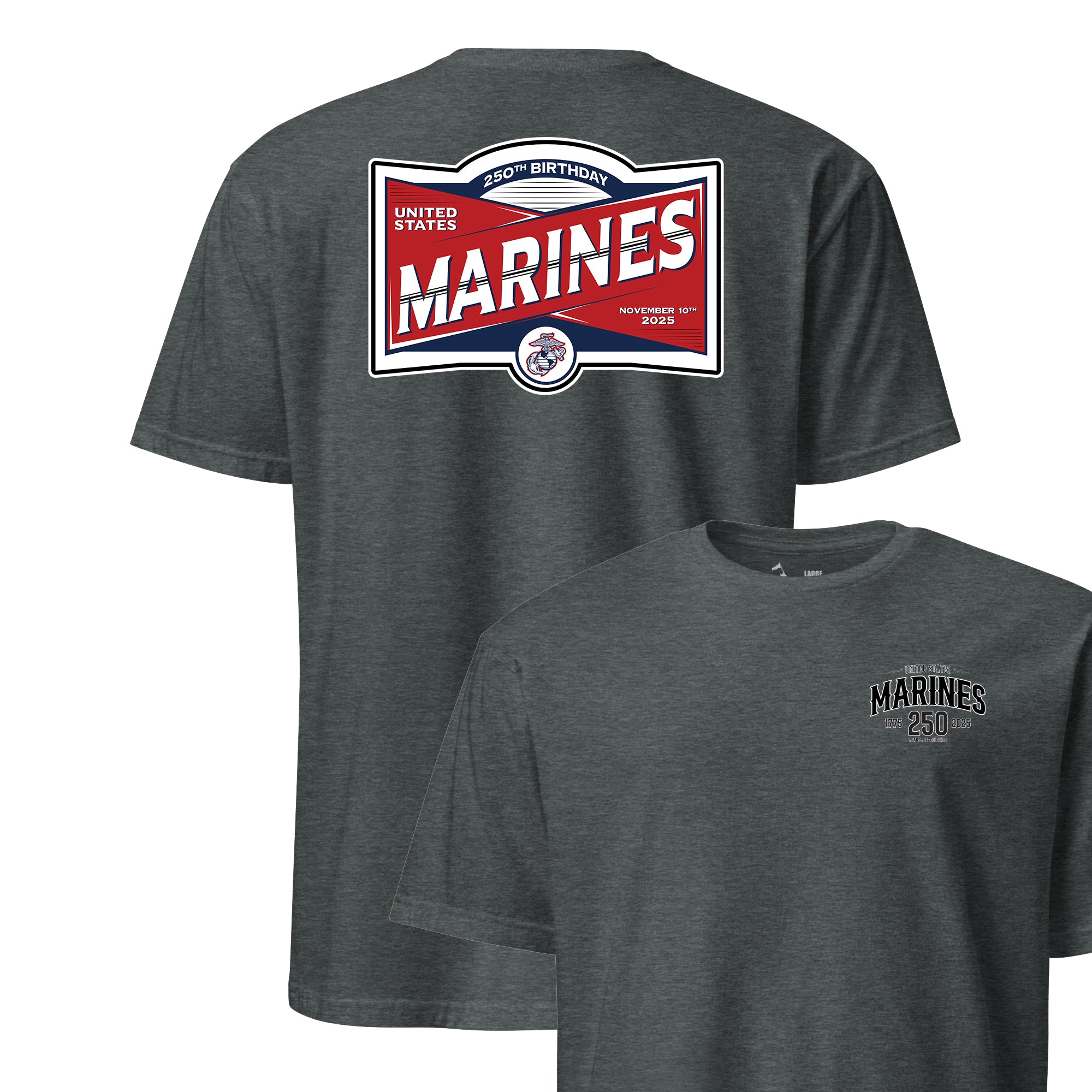 ★2025SS新作★DUNST★MARINE LOGO T-SHIRT MuzeMerch - Marines Anniversary T-Shirt