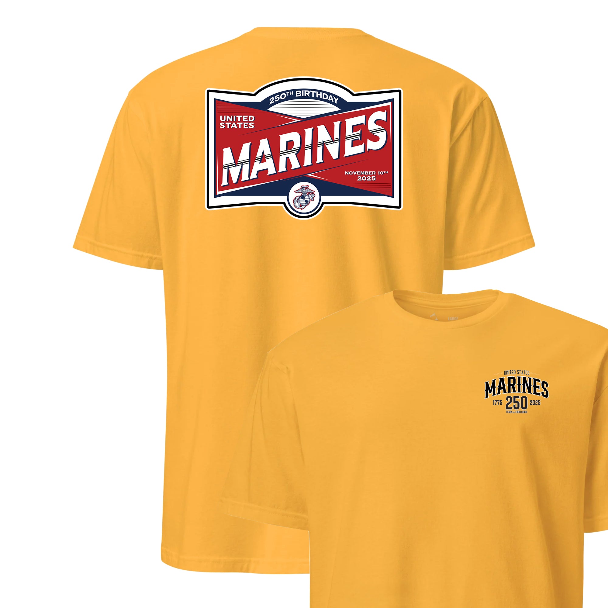 ★2025SS新作★DUNST★MARINE LOGO T-SHIRT Marines 250th Anniversary Ladies T-Shirt