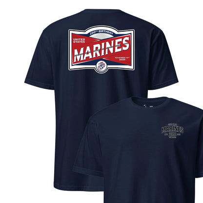 250th USMC Birthday Label T-Shirt