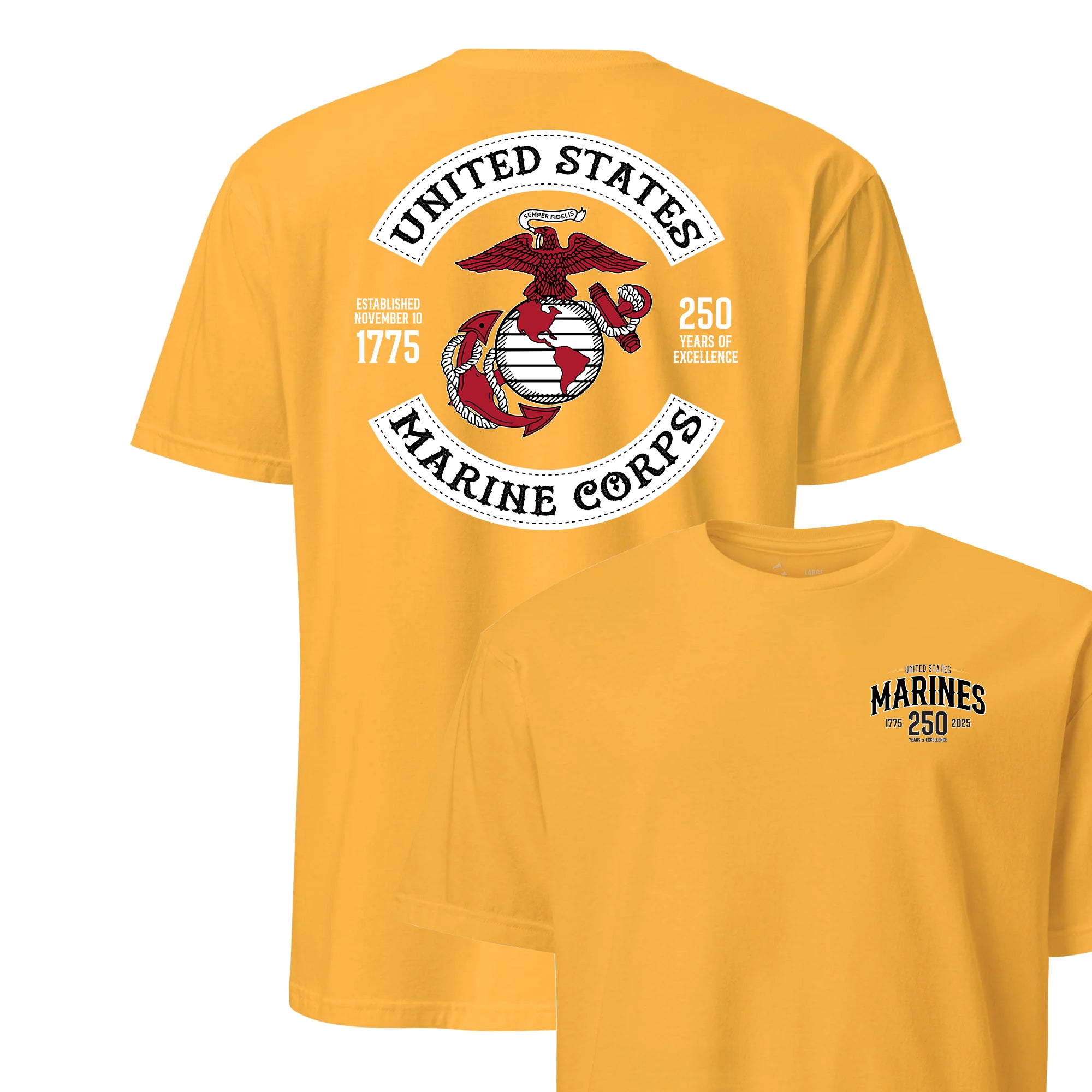 250th USMC Birthday Rocker T-Shirt