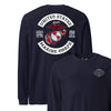 250th USMC Birthday Rocker Longsleeve T-shirt - NAVY