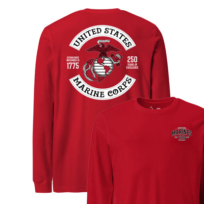 250th USMC Birthday Rocker Longsleeve T-shirt