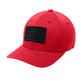 Blackout American Flag PVC Patch Flexfit Structured Hat