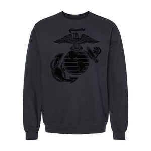Eagle Globe & Anchor Blackout Crewneck Sweatshirt