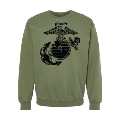 Eagle Globe & Anchor Blackout Crewneck Sweatshirt