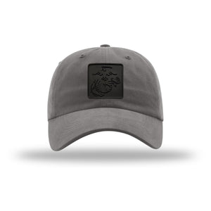 Blackout EGA Square PVC Patch Unstructured Dad Hat