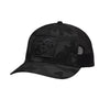 Blackout EGA Square PVC Patch Structured Trucker Hat - BLACK CAMO/BLACK