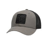 Blackout EGA Square PVC Patch Structured Trucker Hat - CHARCOAL/BLACK