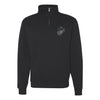 Blackout Woodland Camo Quarter Zip Sweatshirt - BLACK