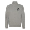 Blackout Woodland Camo Quarter Zip Sweatshirt - HEATHER GREY