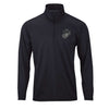 Blackout Woodland Camo Performance Quarter Zip Pullover - BLACK