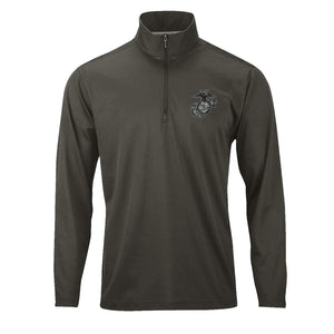 Blackout Woodland Camo Performance Quarter Zip Pullover