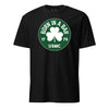 Born in a Bar Green Circle T-Shirt - BLACK