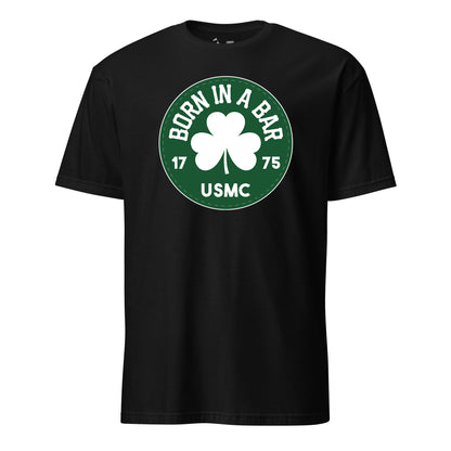 Born in a Bar Green Circle T-Shirt