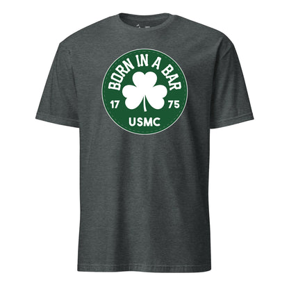 Born in a Bar Green Circle T-Shirt