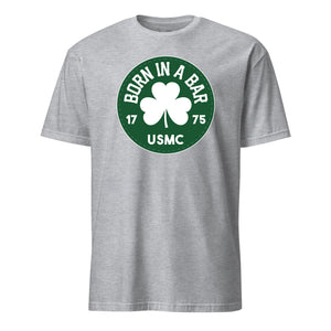 Born in a Bar Green Circle T-Shirt