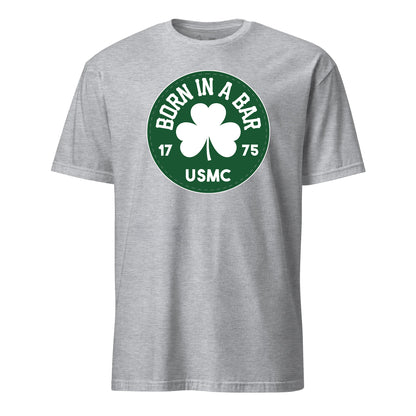 Born in a Bar Green Circle T-Shirt