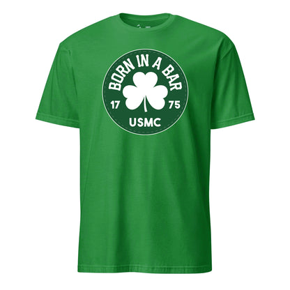 Born in a Bar Green Circle T-Shirt