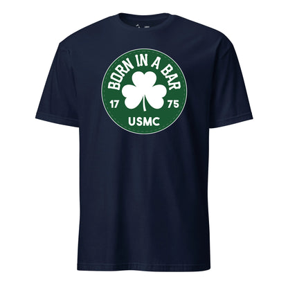 Born in a Bar Green Circle T-Shirt
